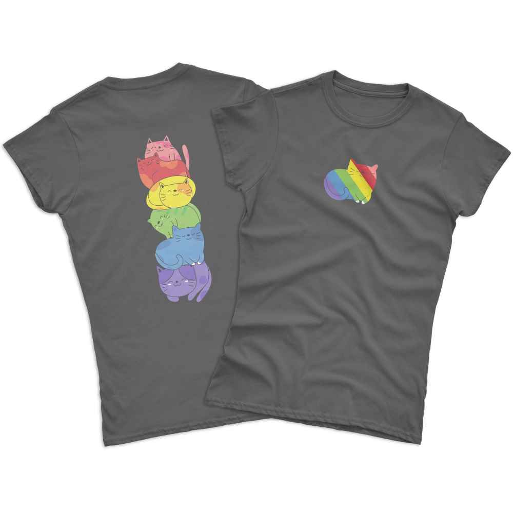 Rainbow cat shirt hotsell