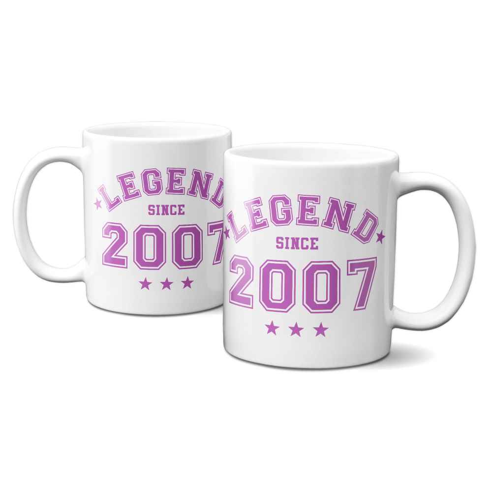 Legend Since 2007 Mug - 18th Birthday