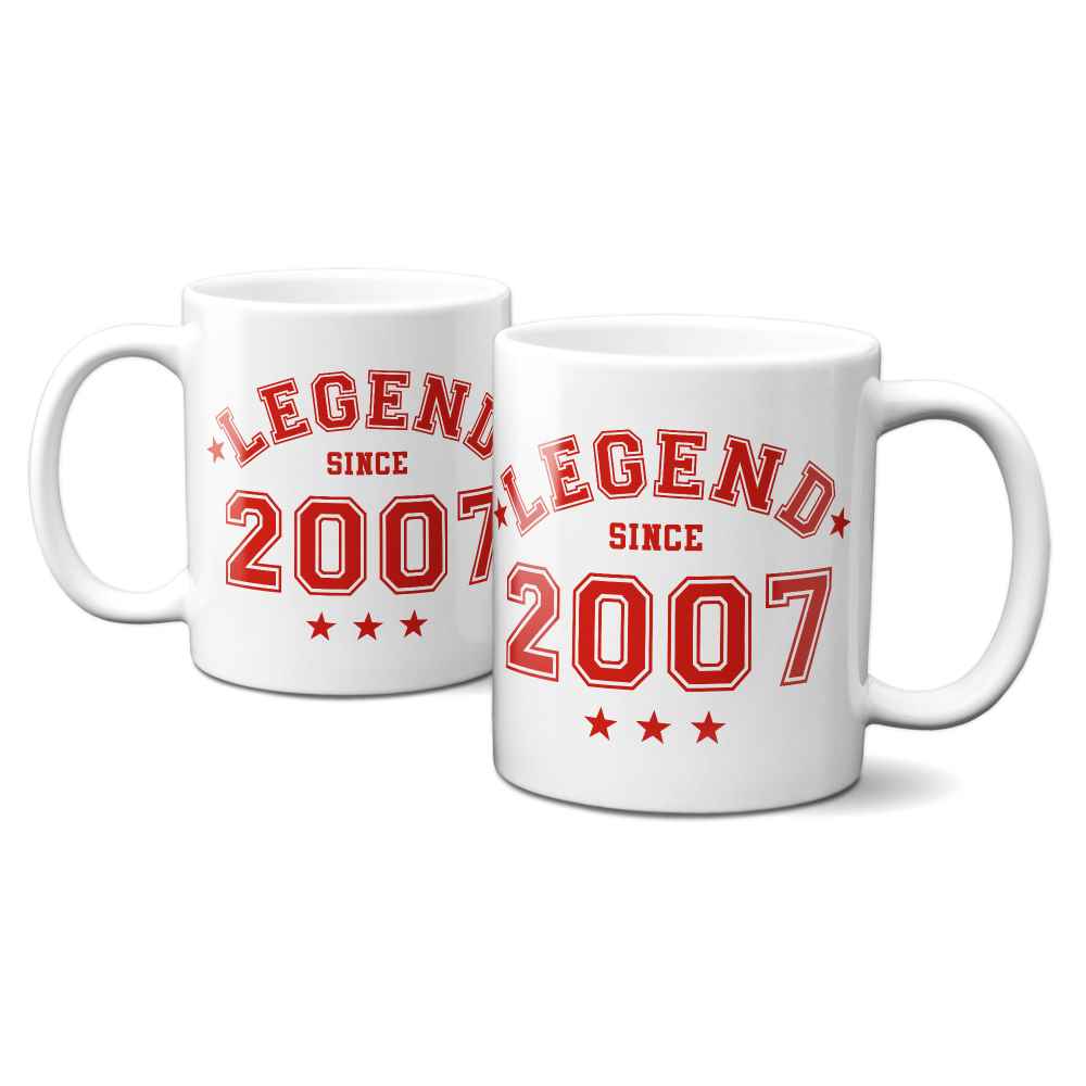 Legend Since 2007 Mug - 18th Birthday