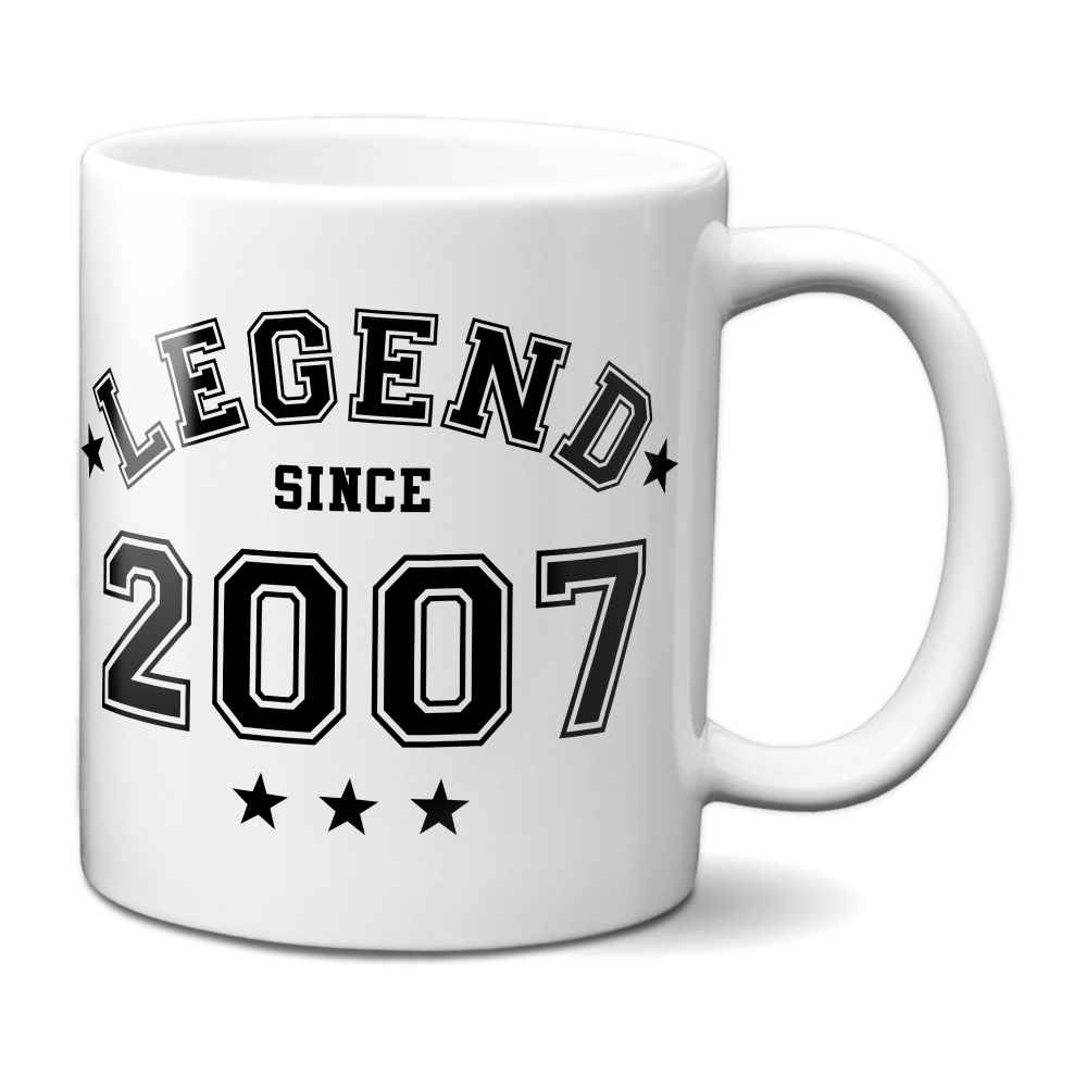 Legend Since 2007 Mug - 18th Birthday