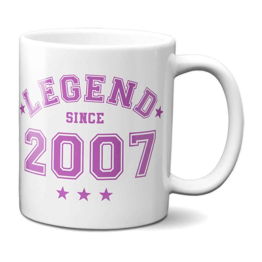 Legend Since 2007 Mug - 18th Birthday