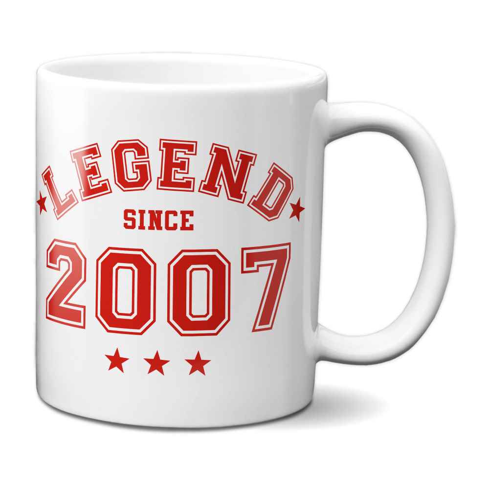 Legend Since 2007 Mug - 18th Birthday