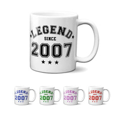 Legend Since 2007 Mug - 18th Birthday