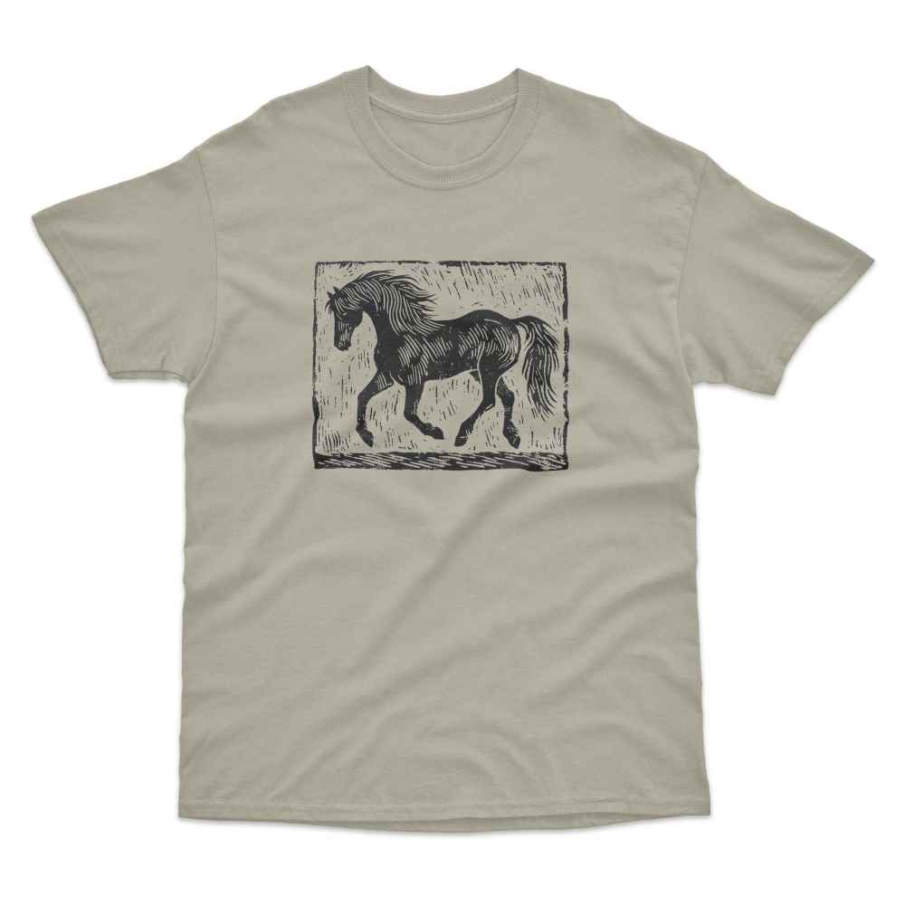 Lino Print Horse T-Shirt