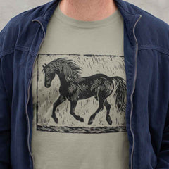 Lino Print Horse T-Shirt