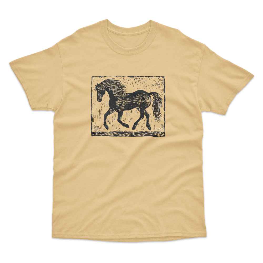 Lino Print Horse T-Shirt