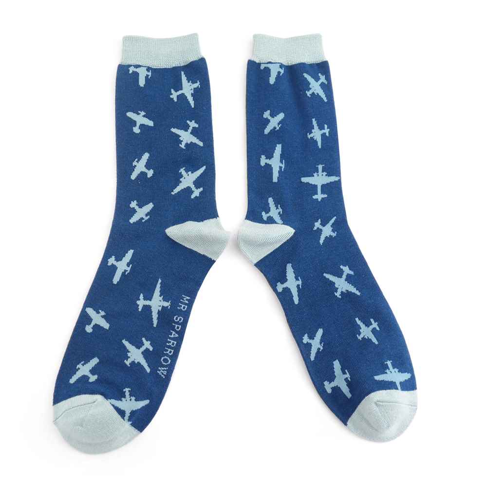 Mr Sparrow Planes Socks (Men)