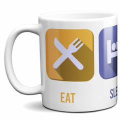 Eat Sleep Chop Wood Repeat Mug