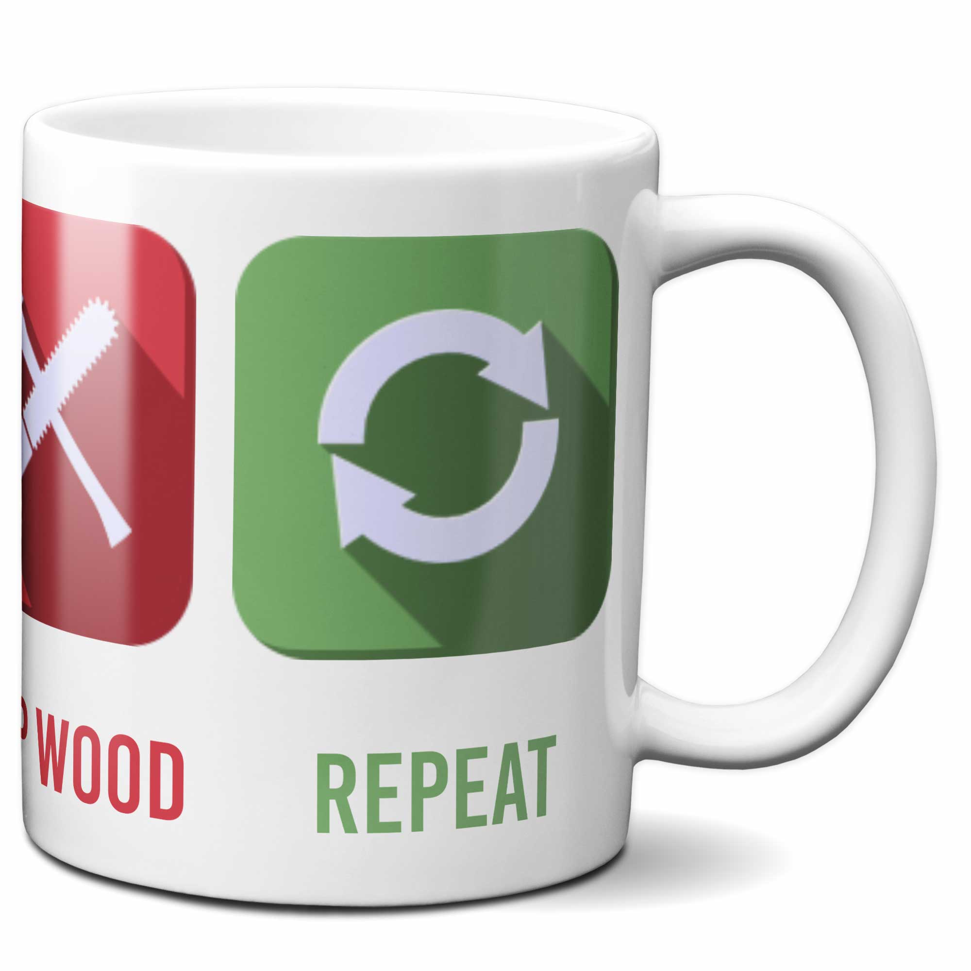 Eat Sleep Chop Wood Repeat Mug