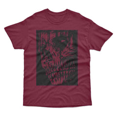 Lino Print Skull T-Shirt